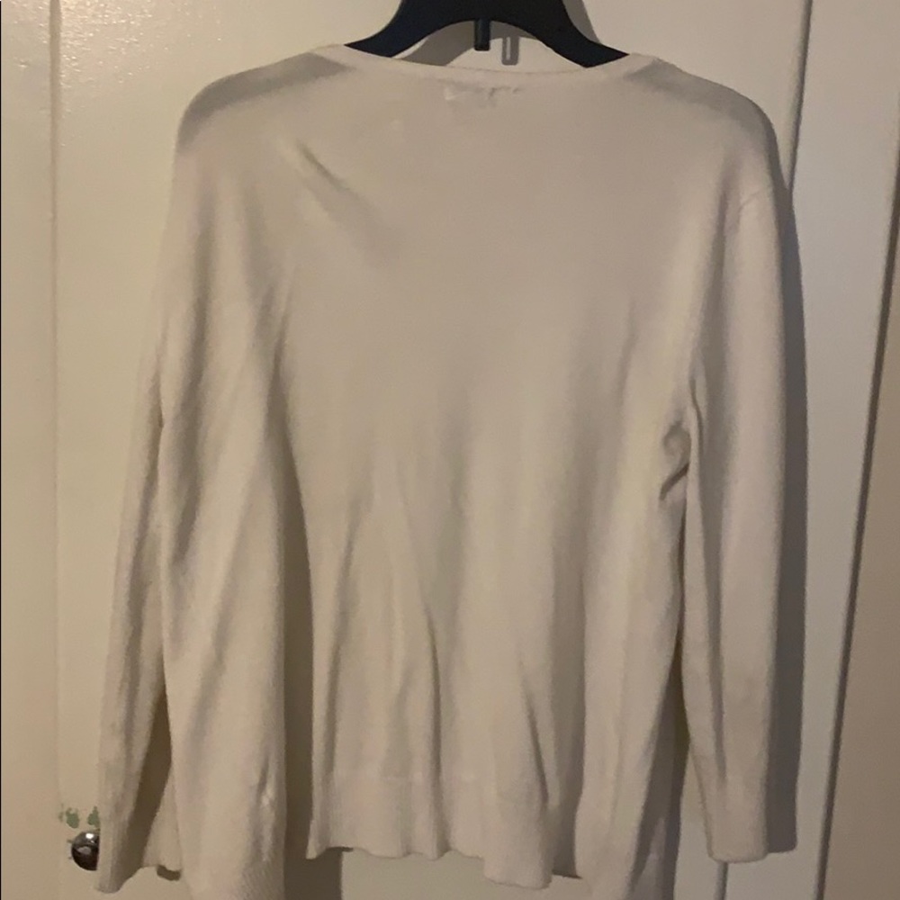 White basic cardigan - Picture 3 of 3